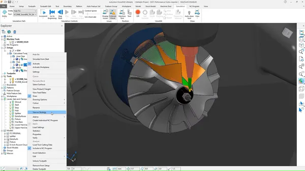 Autodesk Powermill Ultimate çizim programı